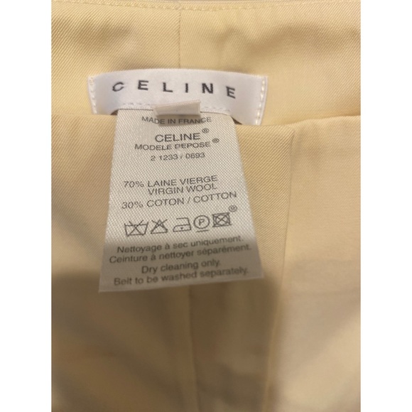 CÉLINE Wool Blend Wide Leg Pants - Picture 4 of 7